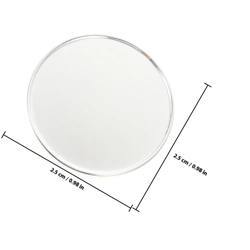6Pcs Novelty Golf Ball Markers Blank Surface 25Mm Standard Size Flat Disc Marking Tool for Golf Course Ball Position