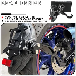 MTKRACING For YAMAHA MT-125 MT-15 R15 V3 R15 V4 2017-2025 Motorcycle rear mudguard short tail license plate holder