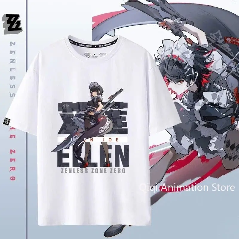 

Zenless Zone Zero Anime Victoria Housekeeping Short Sleeve T-Shirt Funny Women's Men Versatile Women Clothing Christmas Gift