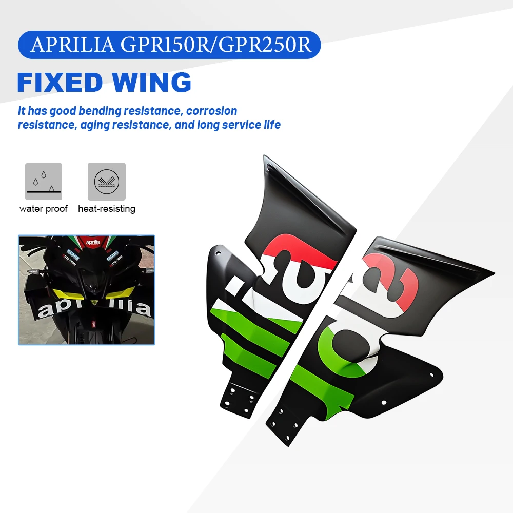 

For Aprilia GPR150R GPR250R Spoiler Winglet Aerodynamic Wing Kit Spoiler Motorcycle Accessories Fairing Wind fixing wings