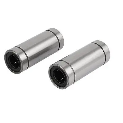 LM16LUU 16mmx28mmx70mm Linear Motion Bushing Ball Bearing Silver Tone 2pcs