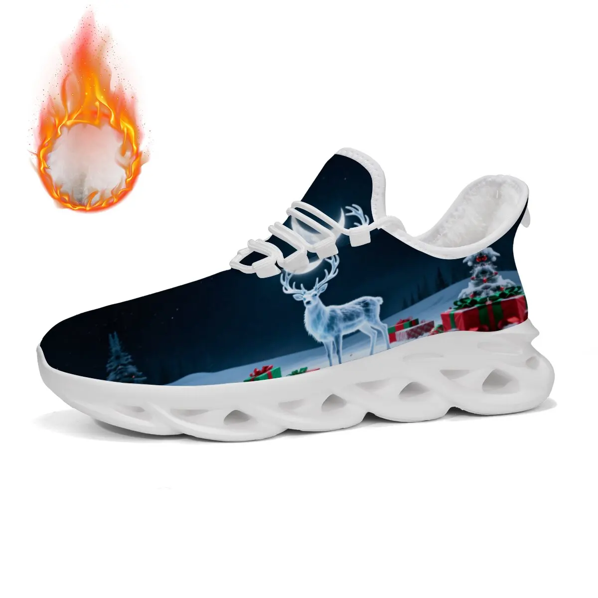 أحذية رياضية خفيفة الوزن غير قابلة للانزلاق لعيد الميلاد للرجال للتدريب على المشي أحذية رياضية كاجوال أحذية رياضية متينة أحذية رياضية مريحة للرجال #4