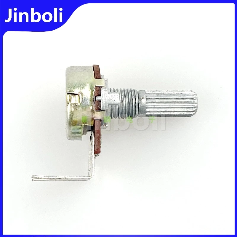 5PCS Vertical Single R16 Type WH148 Guitar Effector Amplifier Audio Potentiometer B10K B50K 3Pins Bent Foot Flower Shaft 20MM