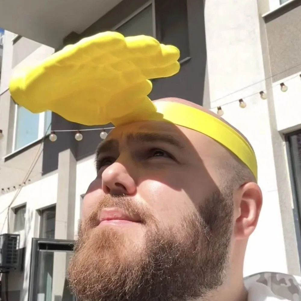 3D Printing Hand Shape Sun Hat Creative Adjustable Sun Protection Cap Detachable Hand Multifunction Outdoor Beach Hat
