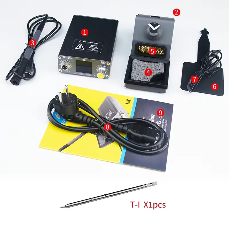 OSS T12-X PLUS stasiun solder besi solder elektronik dengan ujung T12 untuk perbaikan PCB alat perbaikan pengelasan papan ponsel