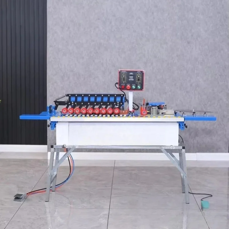Small Full-Automatic Linear Sealing Polishing hine Wood-Based Panels Woodworking Cinet Furniture Banding All-In-One