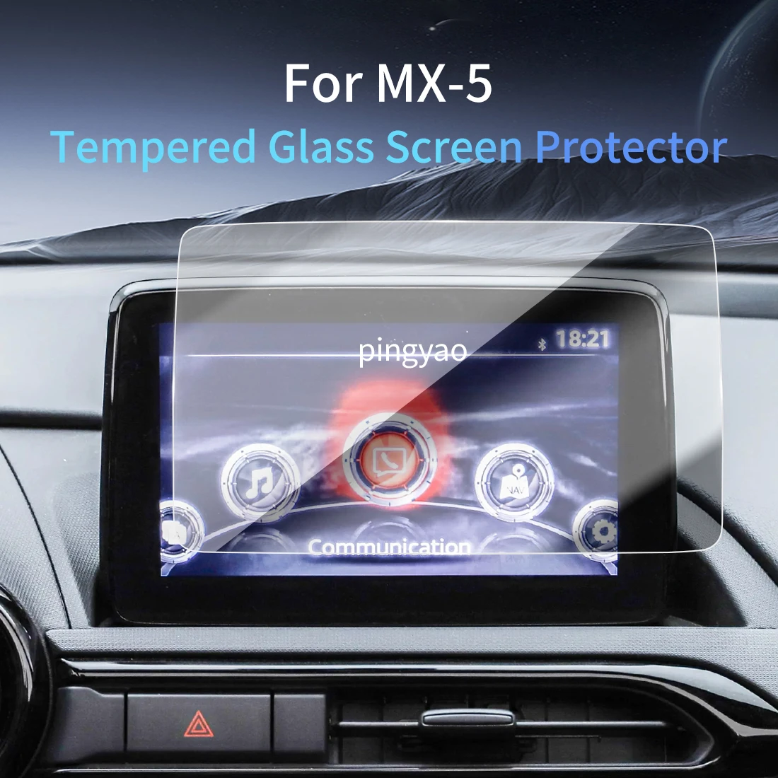 

Car Sticker Screen Protector Navigation Display Tempered Glass Protective Film Car Accessories Vehicle For23 Mazda MX-5