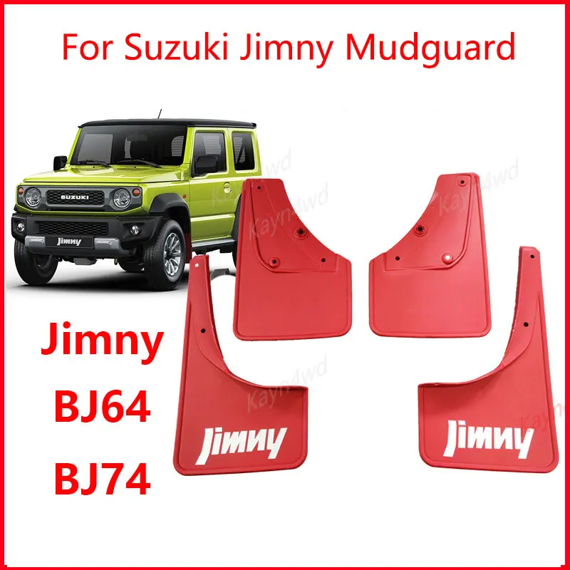 Off Road 4x4 Exterior Accessories 4PCS Car Mudguards Splash Guard Fender Mudflap For 2019+ SUZUKI Jimny JB64 JB74 Auto Parts