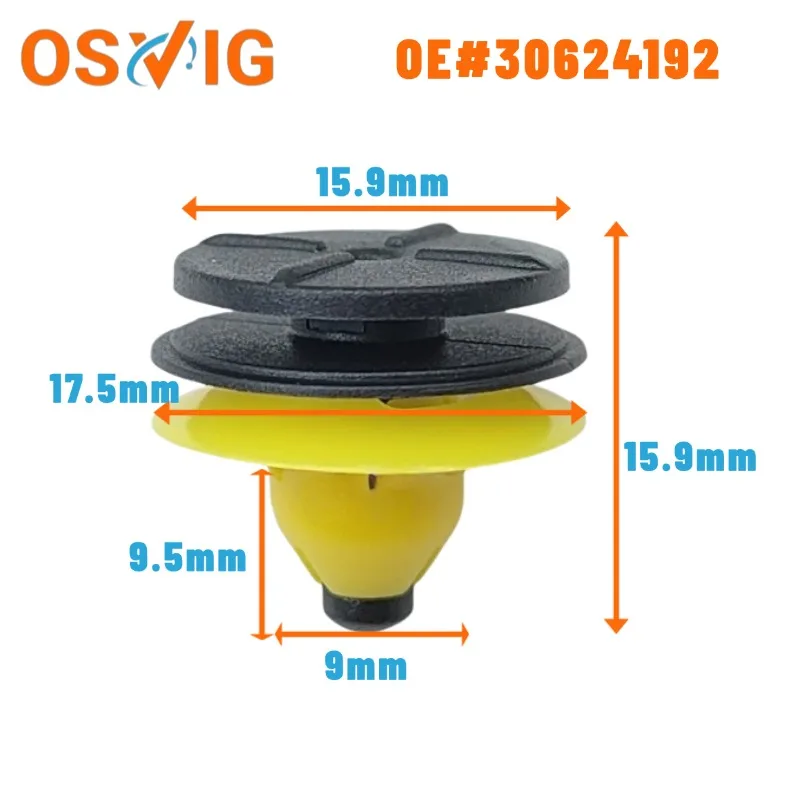 

10PCS OE#30624192 Applicable to Volvo side skirt guard and sill guard fixing buckle