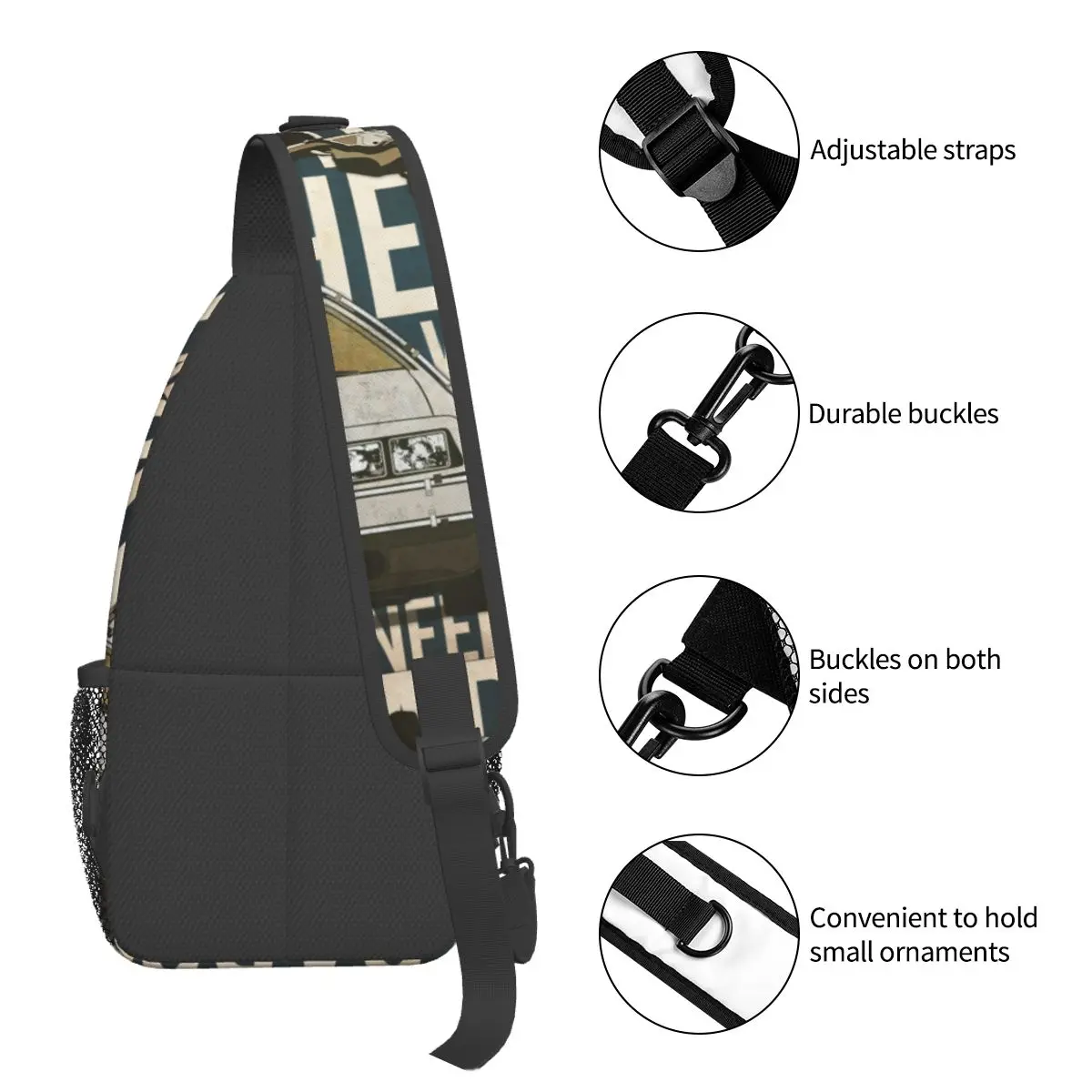 Terug Naar De Toekomstige Sling Bag Borst Crossbody Schouderslinger Rugzak Reizen Wandelen Daypacks Coole Bag