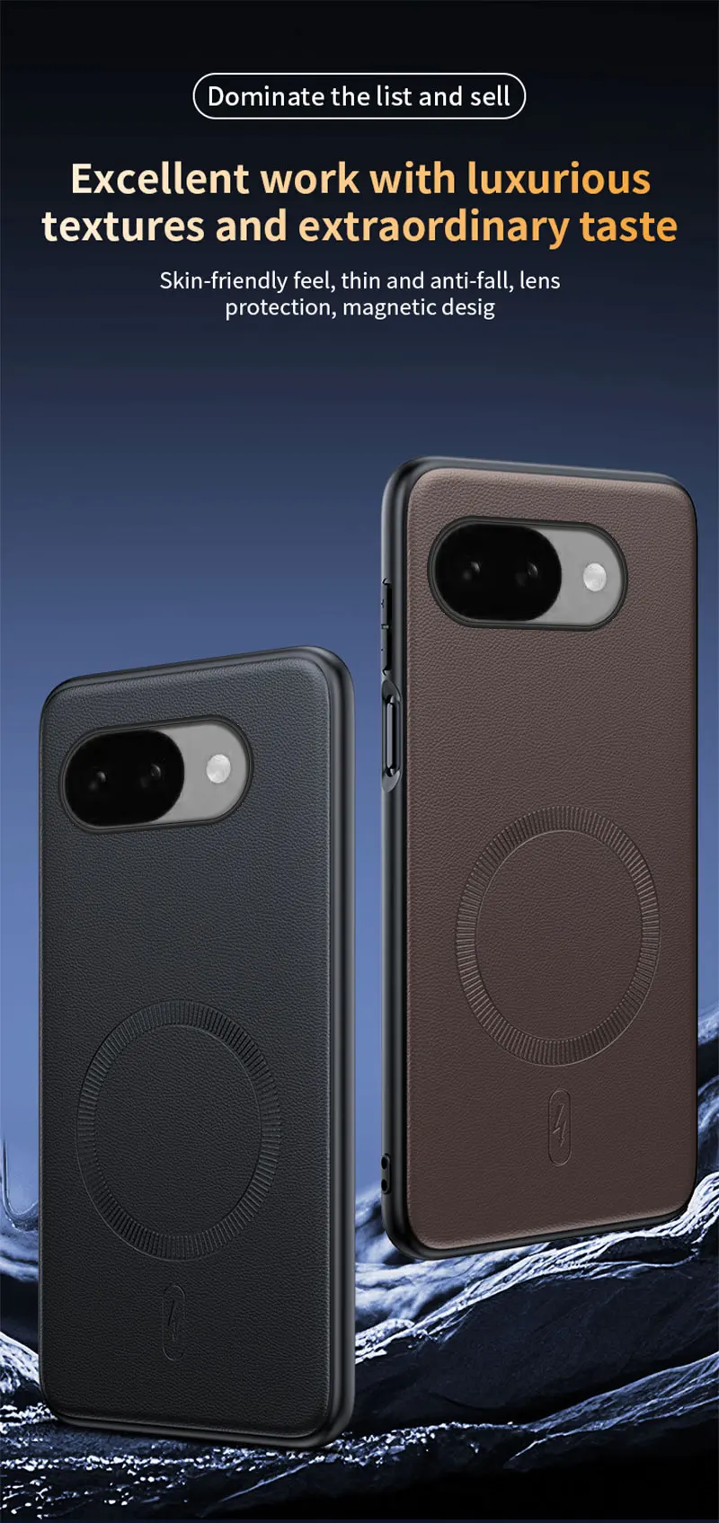 Für Google Pixel 10A Hülle Magnetische Leder-Schutzhülle Für Google Pixel 10A Anti-Fingerabdruck Rutschfest PC+TPU – Detail 1