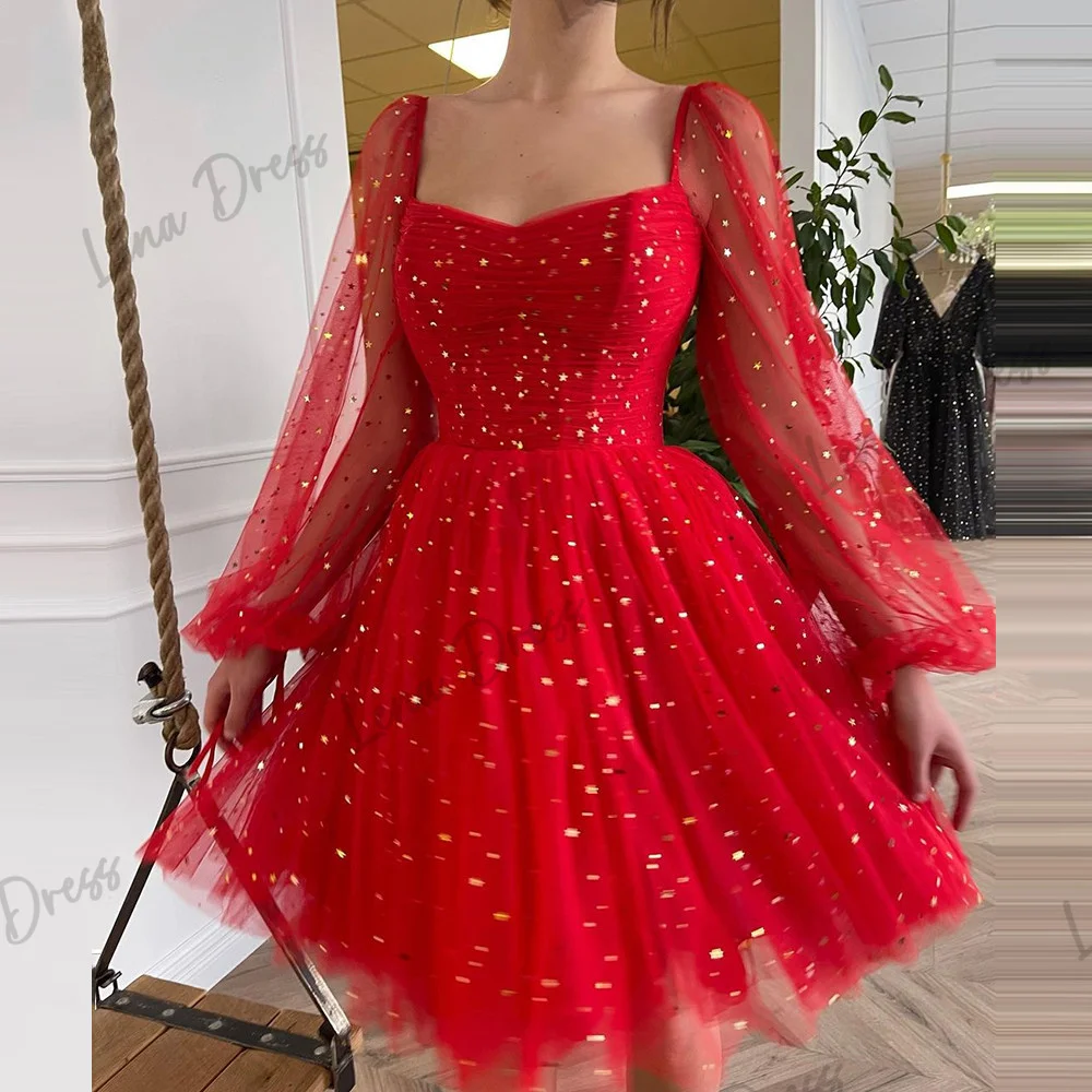 Lena - Women's Bridesmaid Dress Formal Occasion Dress Elegant Ball Dress Luxury Short Evening Dress Suitable for Cocktail Partie