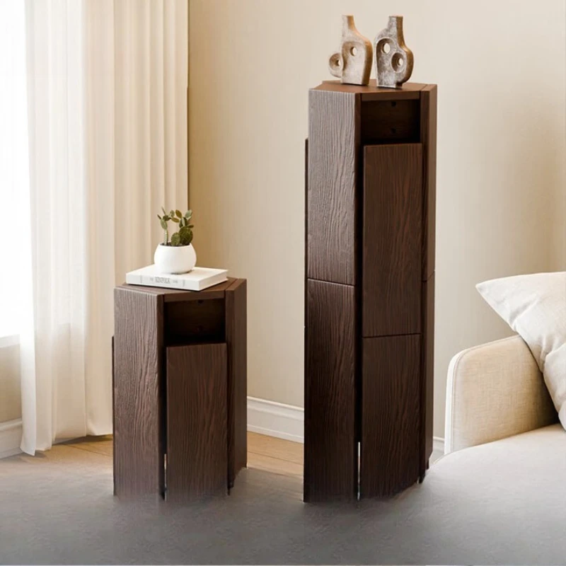 

Solid wood stool for home use, stackable, combined hexagonal stool, Nordic simple order stool