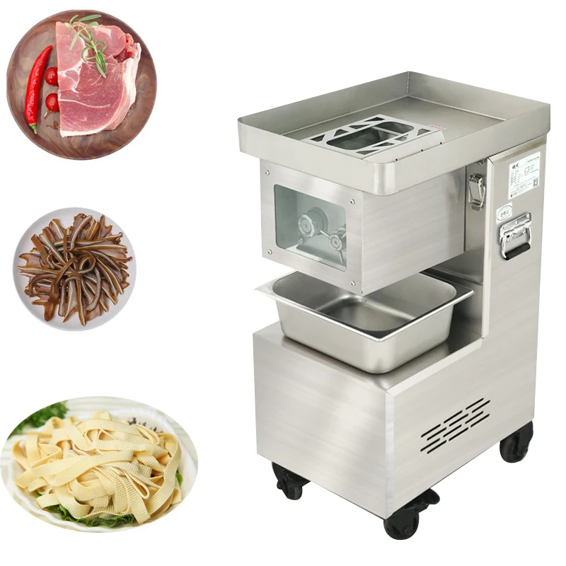 

Food Meat Desktop Meat Slicer Commercial Automatic Beef Meat Cutting Machine Restaurant Kitchen Fast Slice Shred