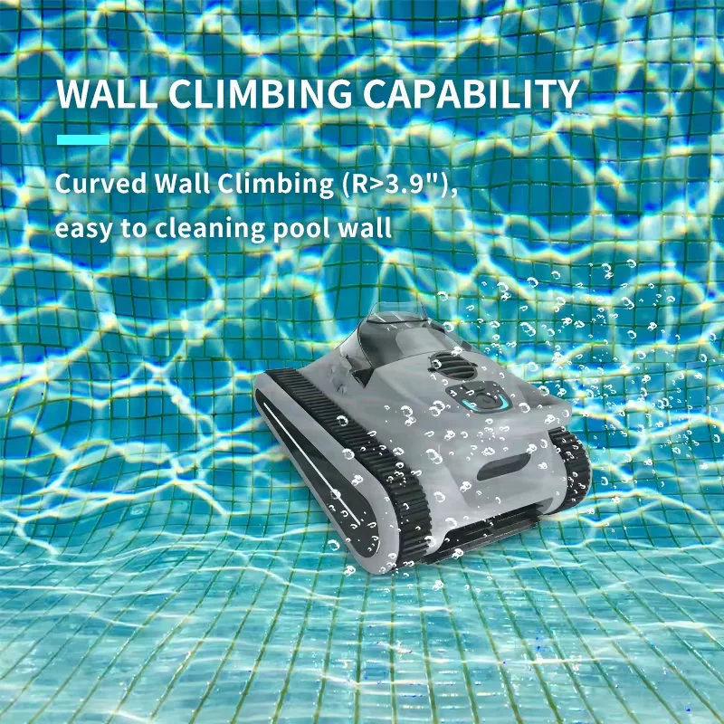 Swimming Pool  Cleaning Robot  Cordless Wall Climbing Smart Vacuum Pool Cleaner