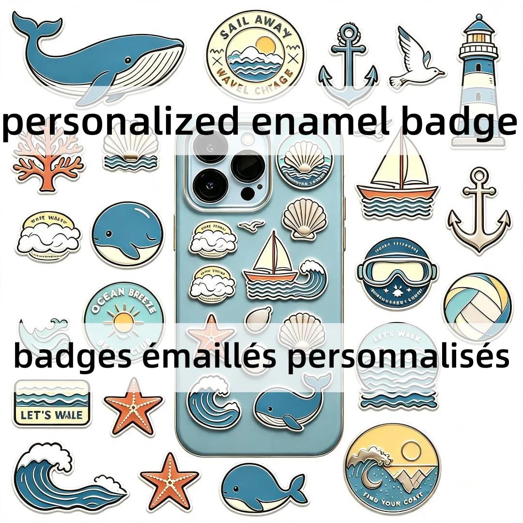 Custom Personalised You Own LOGO Hard or Soft Enamel Metal Lapel Pin Zinc Alloy Phone Stickers