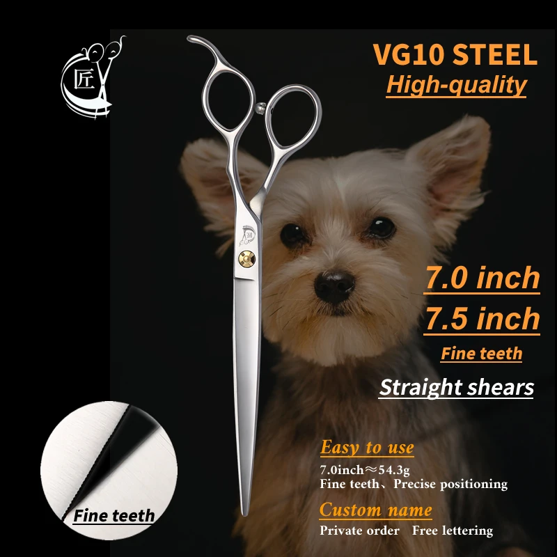 Gru 7.0 7.5 pollici forbici da taglio per animali domestici giappone VG10 forniture professionali Teddy Dog Hair Grooming Shear accessori di alta