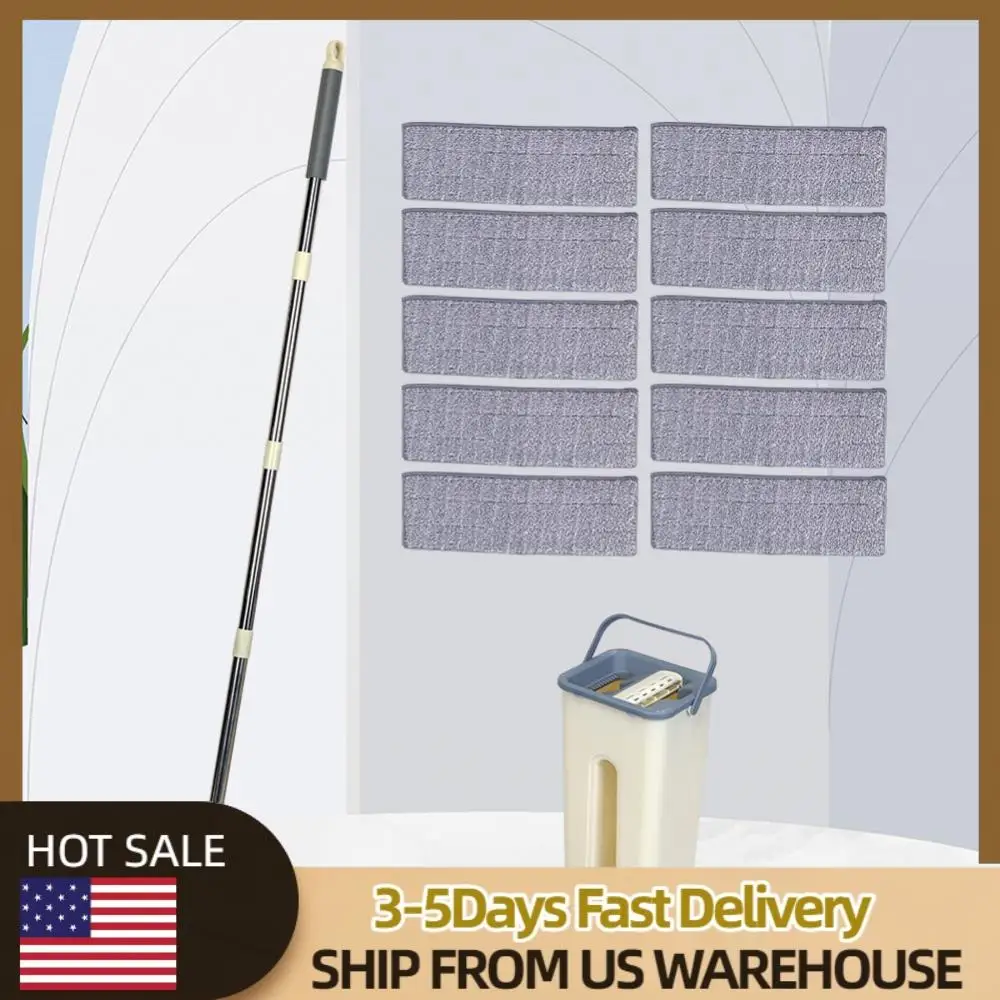 

Подушечки для швабры из микрофибры, многофункциональные тканевые подушечки для чистки пола, водопоглощающие с ведром, бытовой инструмент для чистки