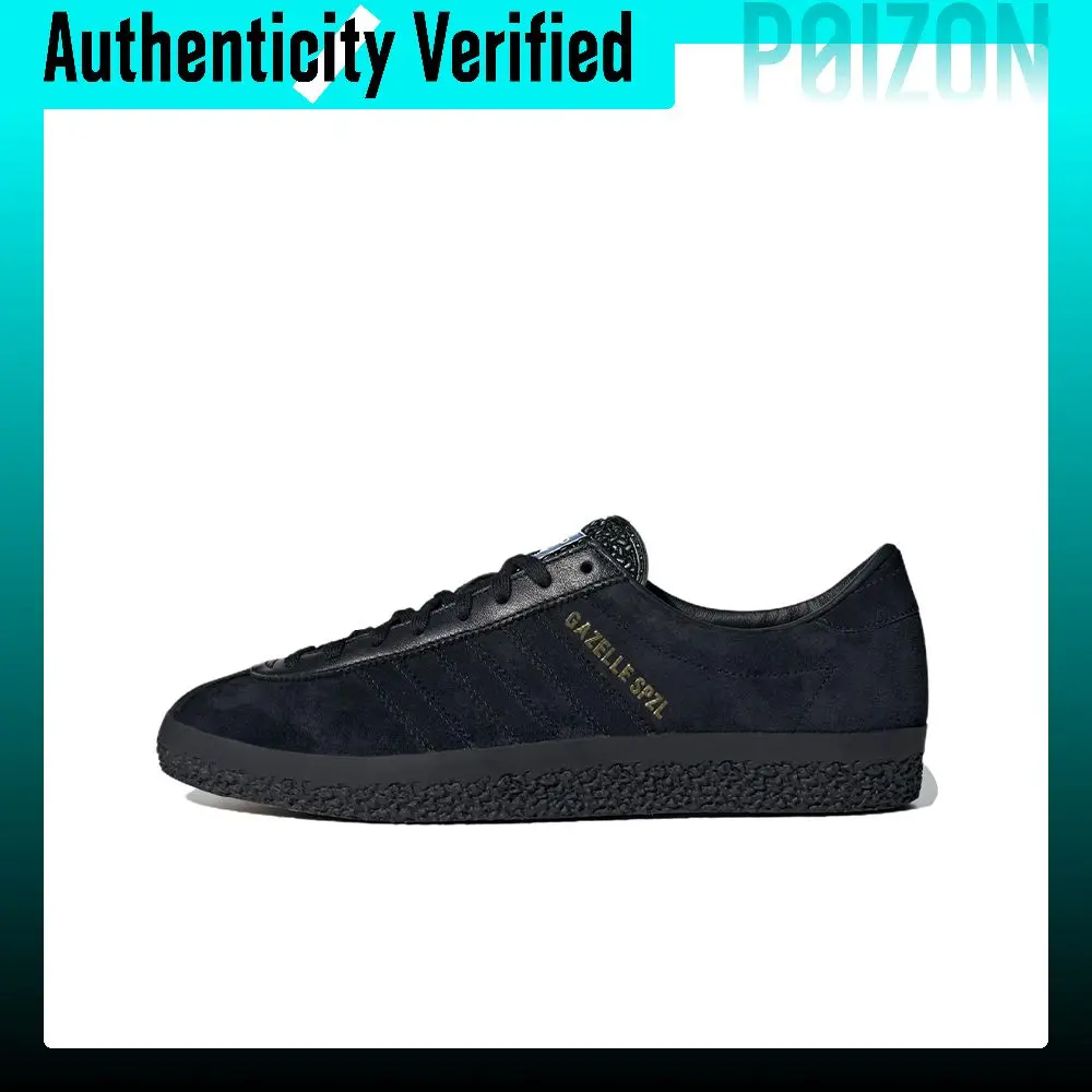 Adidas Originals Gazelle Skate Shoes Unisex Low-top Black/Gold IG8939