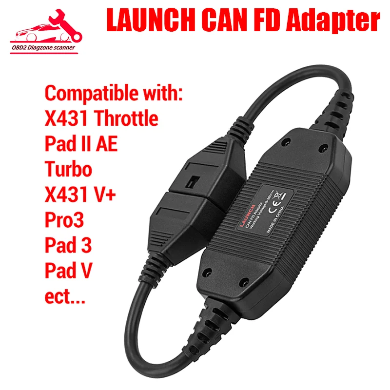 LAUNCH X431 CAN FD Connector Code Reader CAN FD Adapter Car Diagnostic Tool for LAUNCH X431 Throttle Pad II Torque Turbo