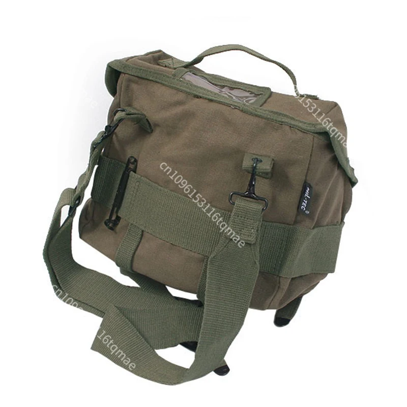 1 قطعة حرب فيتنام M1961 حقيبة قماش قنب الكتف الخصر حقيبة ريترو دراجة نارية الجانب حزمة لجمع الأفلام والتلفزيون الدعائم #3