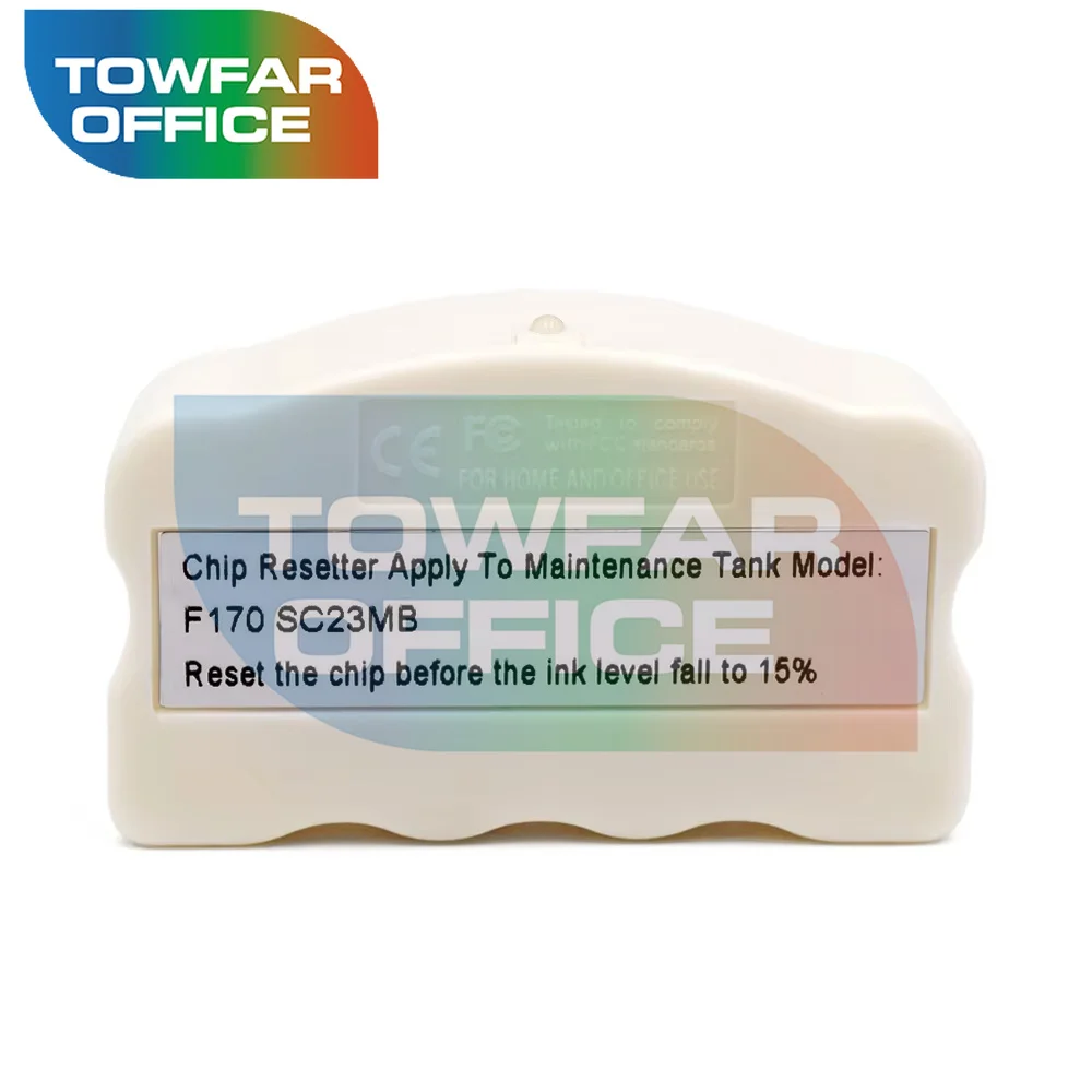 Reseteador de chips para impresoras Epson SureColor F170 F100 F130 F160 SC-F100 SC-F130 SC-F160 SC-F170 y tanque de mantenimiento SC23MB