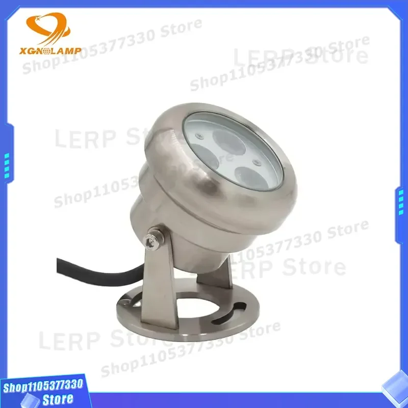 316L Stainless Steel 24V 3W IP68 Waterproof LED Pool Light for Underwater Landscape Swimming Pool Decoration 304 Grade IP68