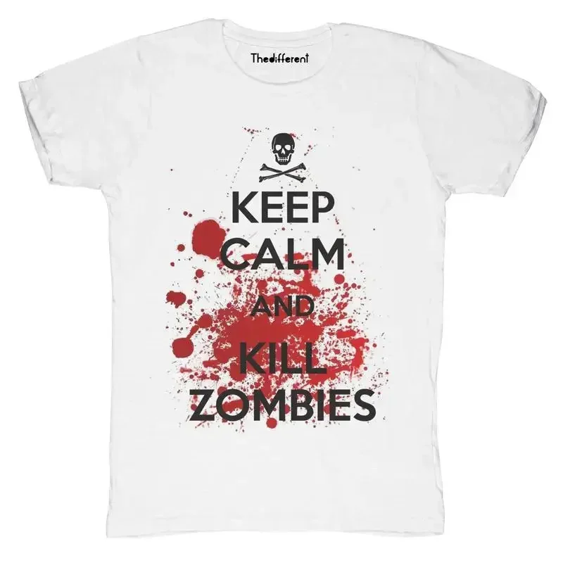 Neuf T shirt Blaze Homme Keep Calm Zombie Id e Cadeau