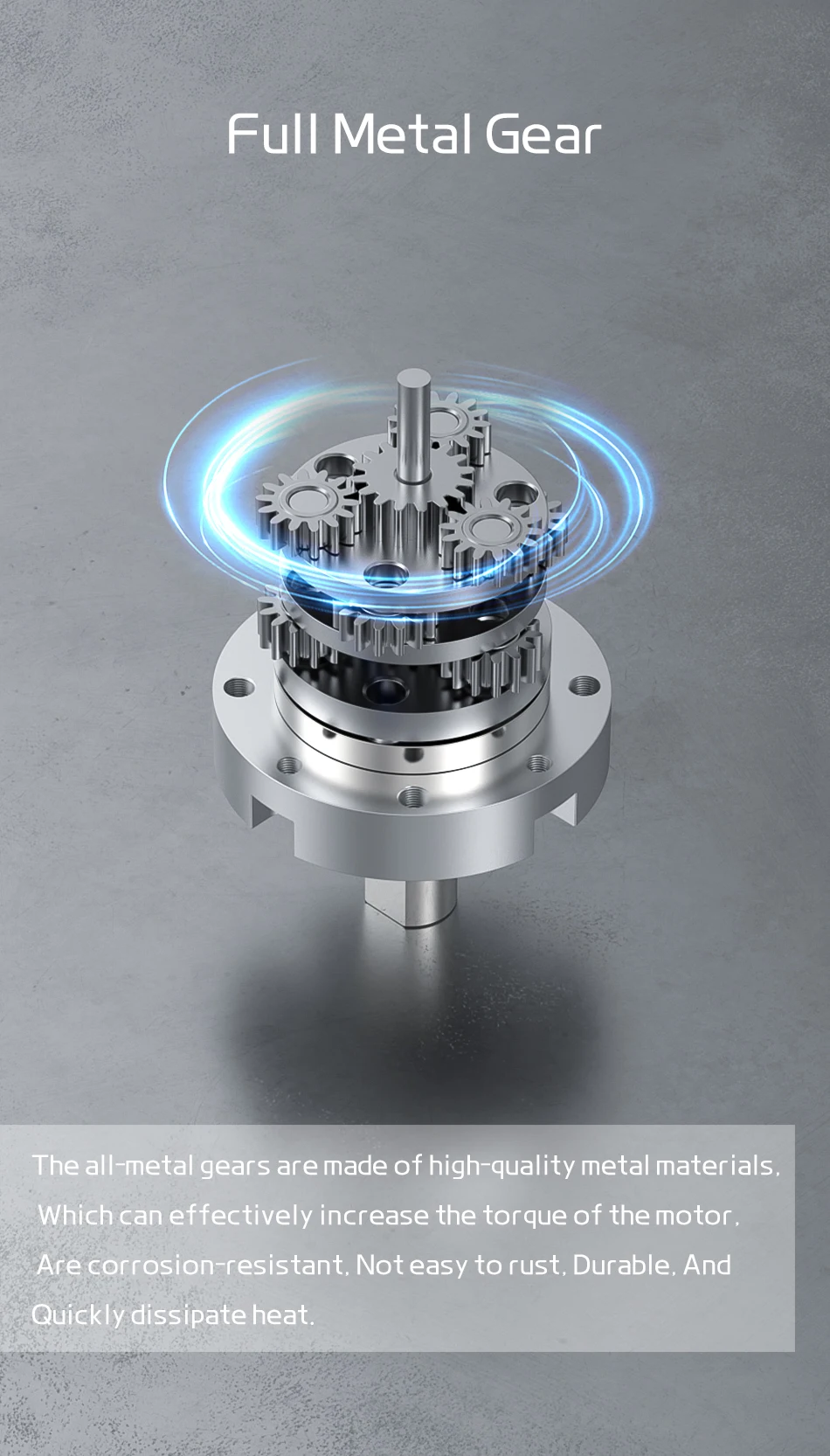 42GP-775 Metall-Planetengetriebe-Gleichstrom-Getriebemotor DC: 12 V ~ 24 V/1600 U/min ~ 8 U/min, hohes Drehmoment und Vorwärts-/Rückwärts-PWM-Geschwindigkeitsregelung – Detail 9