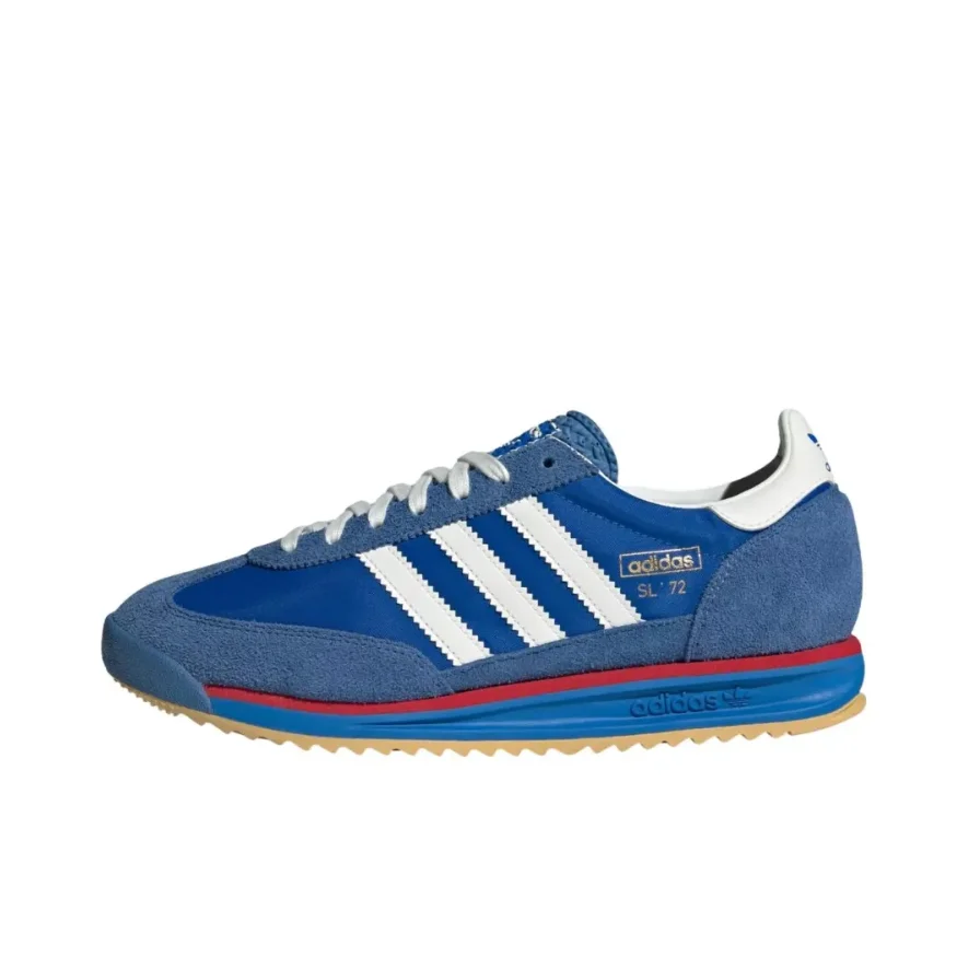 adidas originals SL 72 RS Low Top Casual Shoes White Blue Fashion Retro Fabric Wearable Breathable