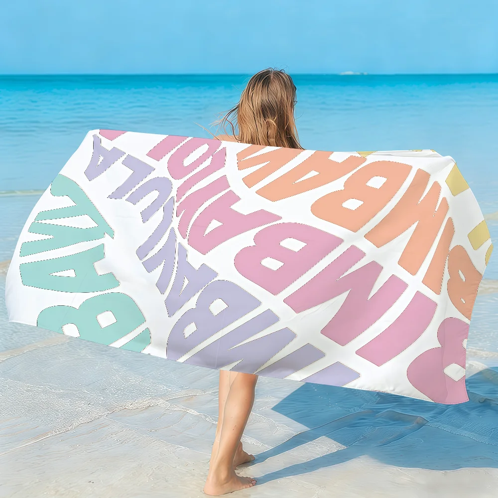 Toalla BIMBA Y LOLA, Suave, Ligera, Antiarena, Toalla de Playa Grande, Secado Rápido, para Baño, Deportes y Familia