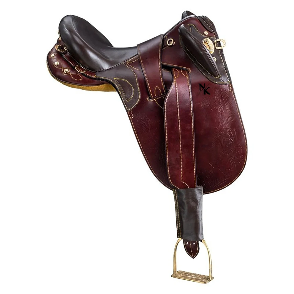 Australian Equestrian Saddle, High Quality Cowhide,  Adjustable Saddle Pad, Wooden Saddle Frame