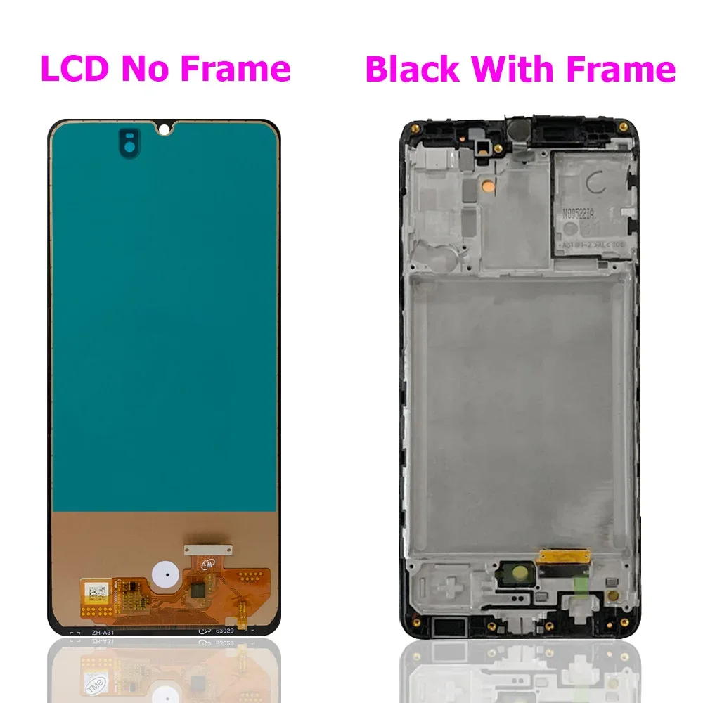 100% Test For Samsung Galaxy A31 A315F LCD Display with frame Touch Screen Digitizer Assembly Replacement For Samsung A31 LCD