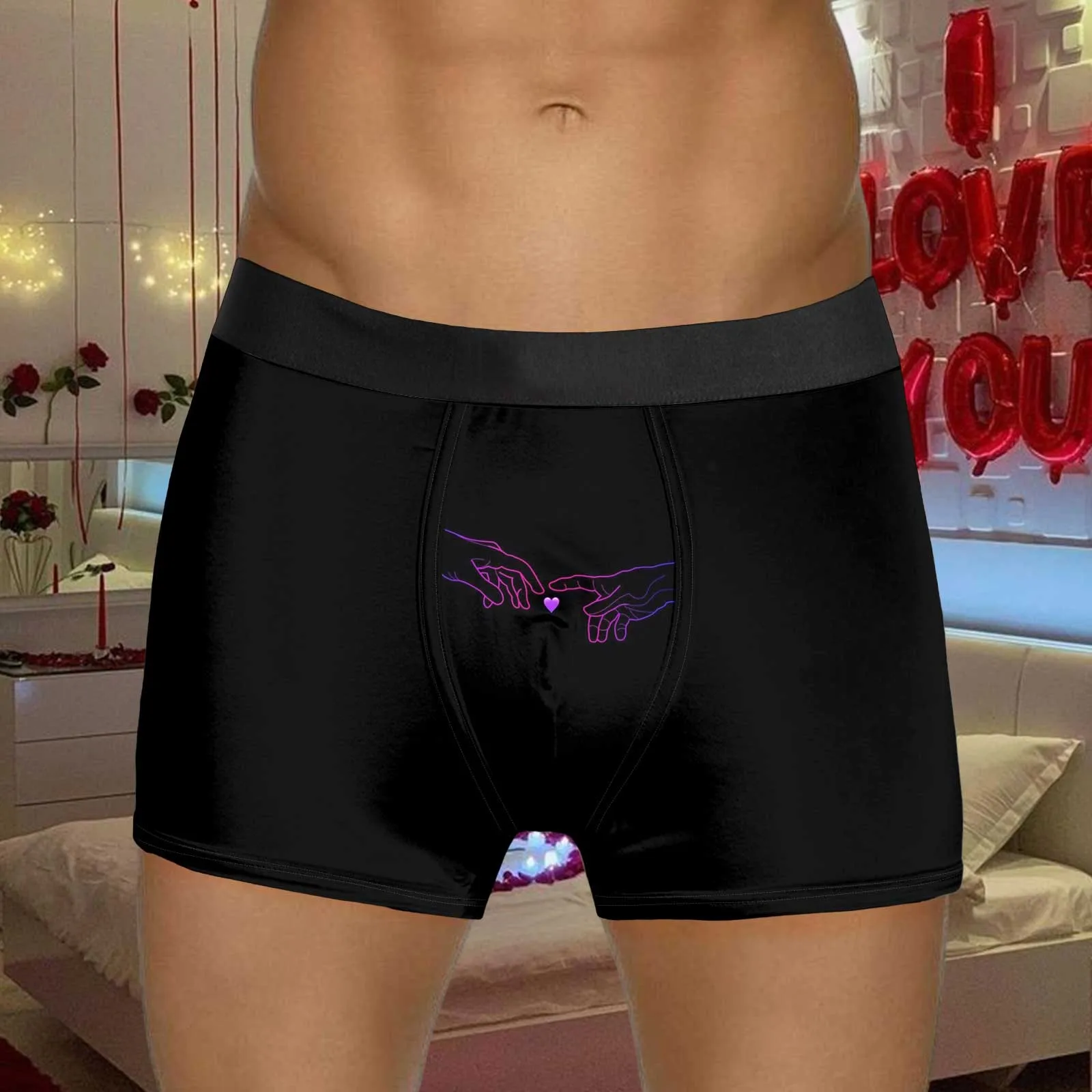 Boxer Men Underwear Fashion Creative Funny Cartoon Underpants Man Panties Boxershorts Valentines Day Sexy Panties Gifts