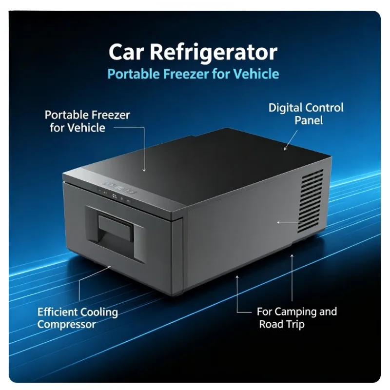 Drawer Style 12V 24V Car Compressor Fridge Freezer Dual Use Portable Refrigerator For RV Truck Home Camping High Quality