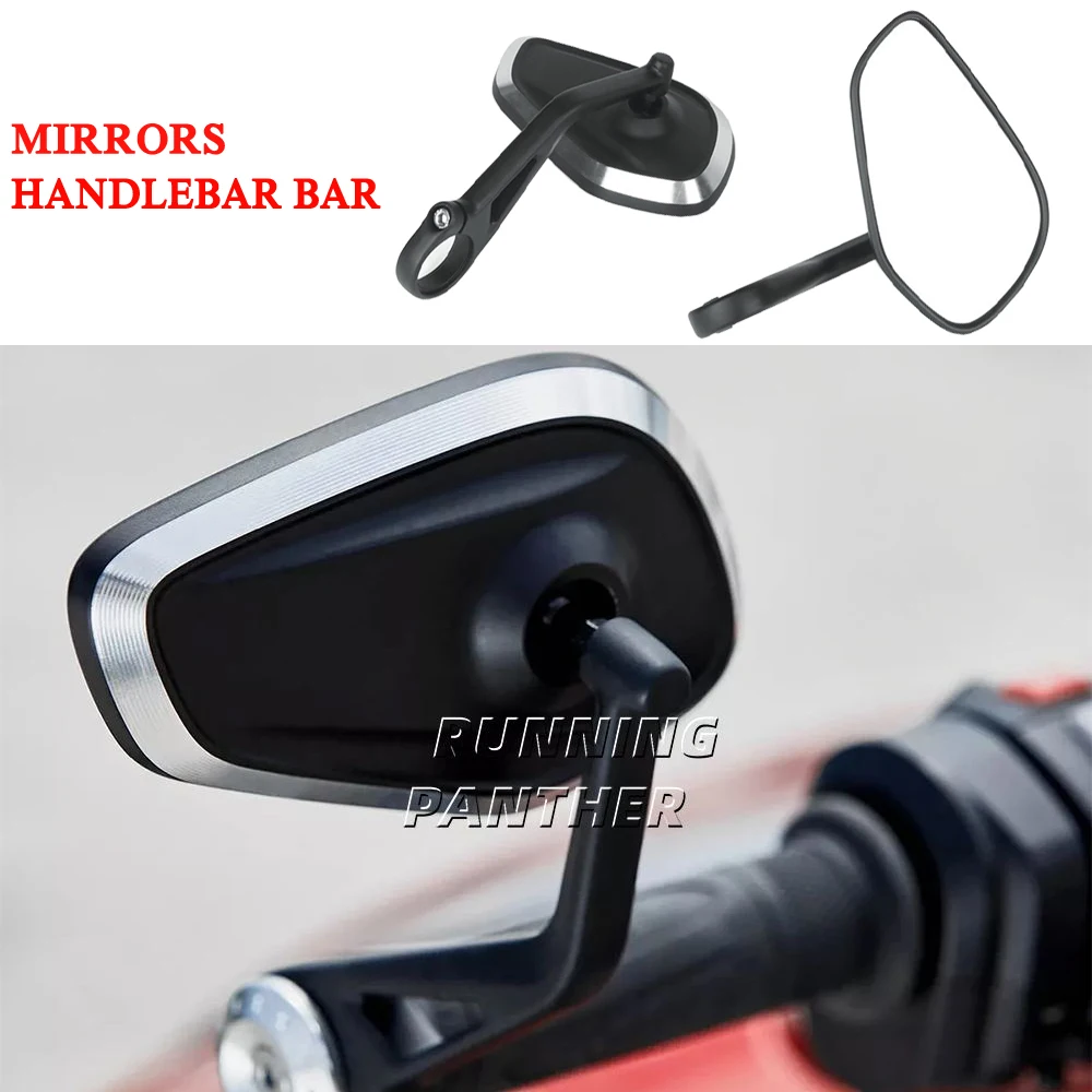 Motorcycle CNC Handlebar Handle Bar Rearview Side Mirrors Bar End Mirror Kit For Street Trident 660 Speed Triple 1200RS 1200RR