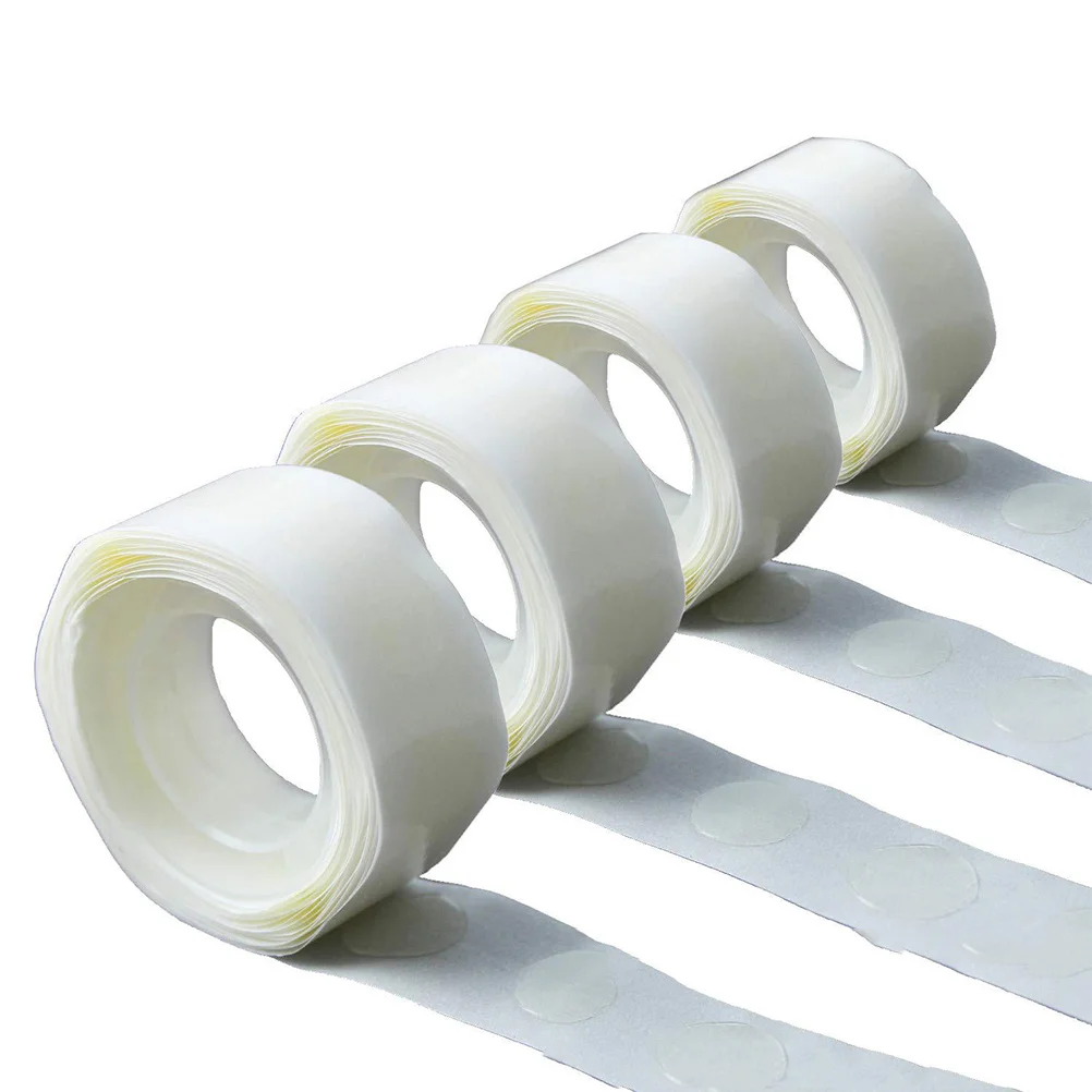 10 個 10 ロール透明両面粘着テープポータブル多機能ホームオフィス車バスルーム収納滑らかな表面
