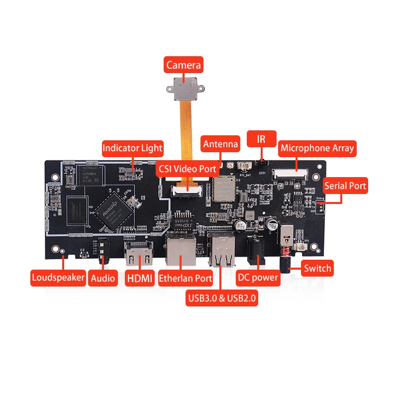 Multi media board LCD driver pcba RK3566 Android kit 4k HD lcd media player digital signage mainboard