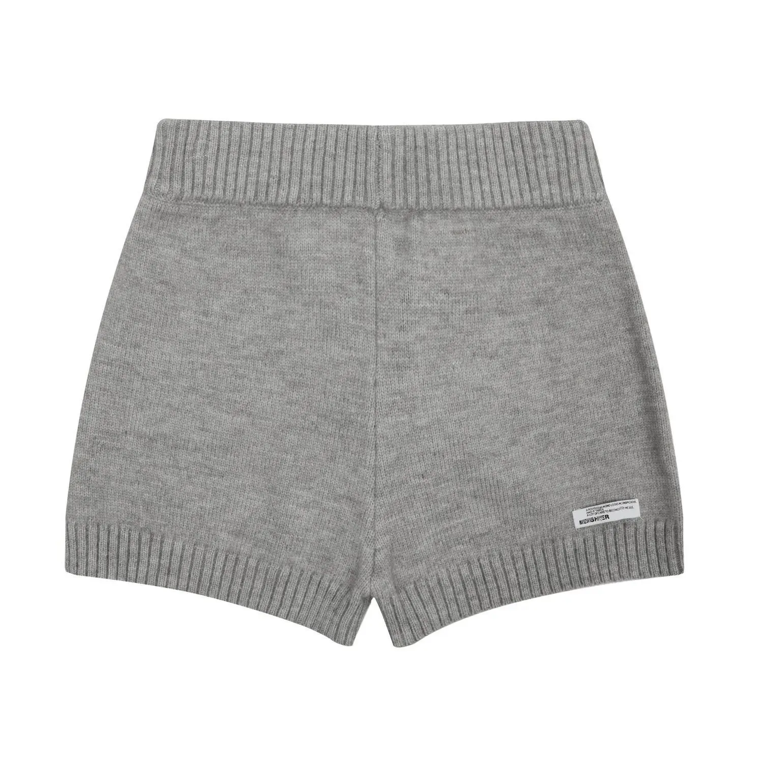 

2026 Новые женские вязаные серые шорты в стиле ретро