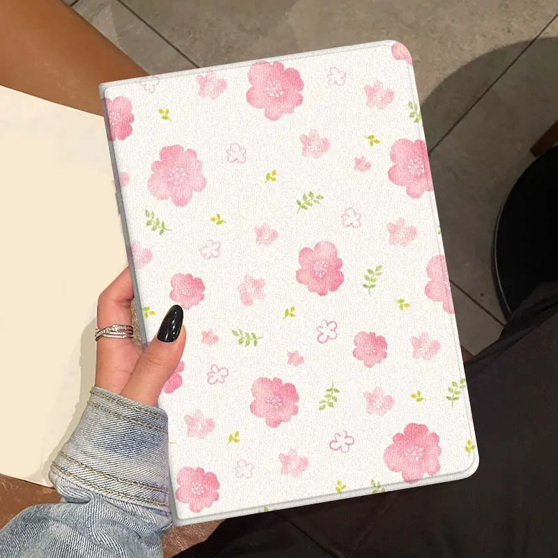 

Sweet flower rabbit cartoon For Huawei MediaPad MatePad Air M6 M5 M2 T10s T5 C5e 10 11 12 X 10.8 SE Pro Cover Tablet Case