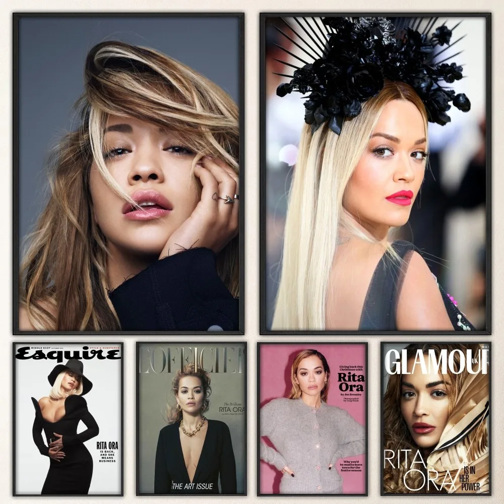 

R-Rita Ora Poster Prints Poster Wall Painting Bedroom Living Room Wall Bar Restaurant Sticker Small