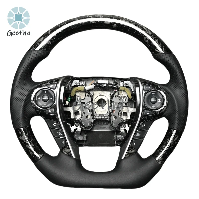 

Custom Leather Carbon Fiber Steering Wheel for Honda Odyssey Accord 9th Modified Carbon Fiber Steering Wheel
