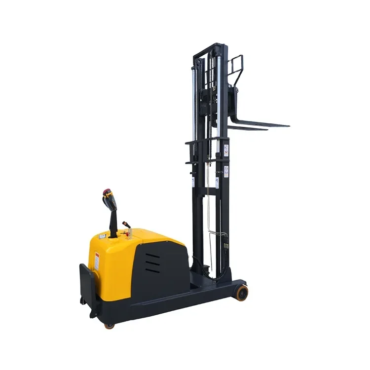 High Reach Counterbalance Forklift Stacker All Terrain Container Stacker Stand Up Reach Truck Price Electric Reach Truck