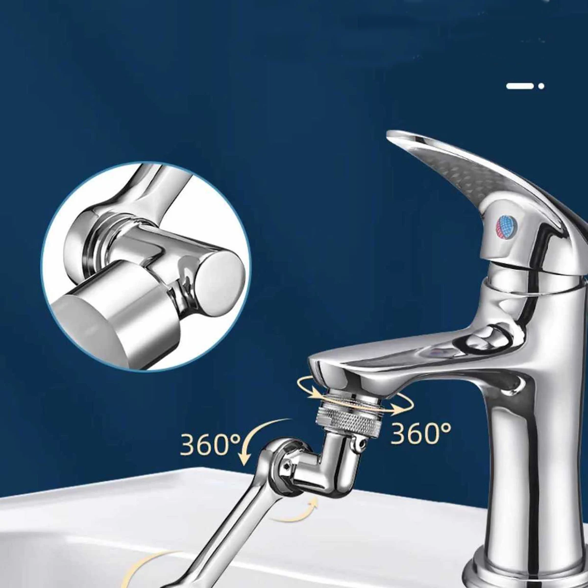 New Universal Rotation Extender Faucet Aerator Plastic Splash Filter Kitchen Tap Washbasin Faucets Bubbler Nozzle Robotic Arm