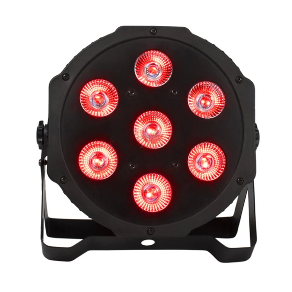 

18W 7 светодиодный RGBW UV 6 в 1 светильник пластиковый сценический DJ стробоскоп