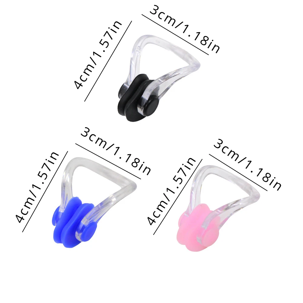 1SET Swimming Accessories for Adults Swimming Cap Nose Clip Waterproof Soft Ear Plugs for Swimming Waterproof Soft Earplugs