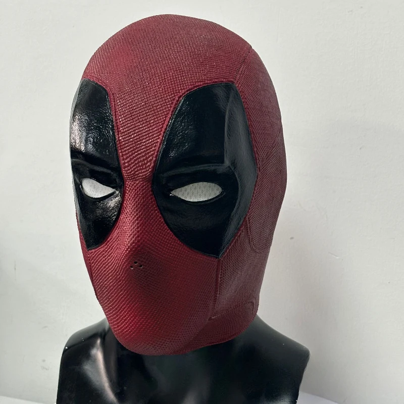 Deadpool Maschera Cosplay per uomo Copricapo in lattice lavorato a maglia Film Maschere da supereroe Natale per adulti Carnevale di Halloween Costume divertente Prop