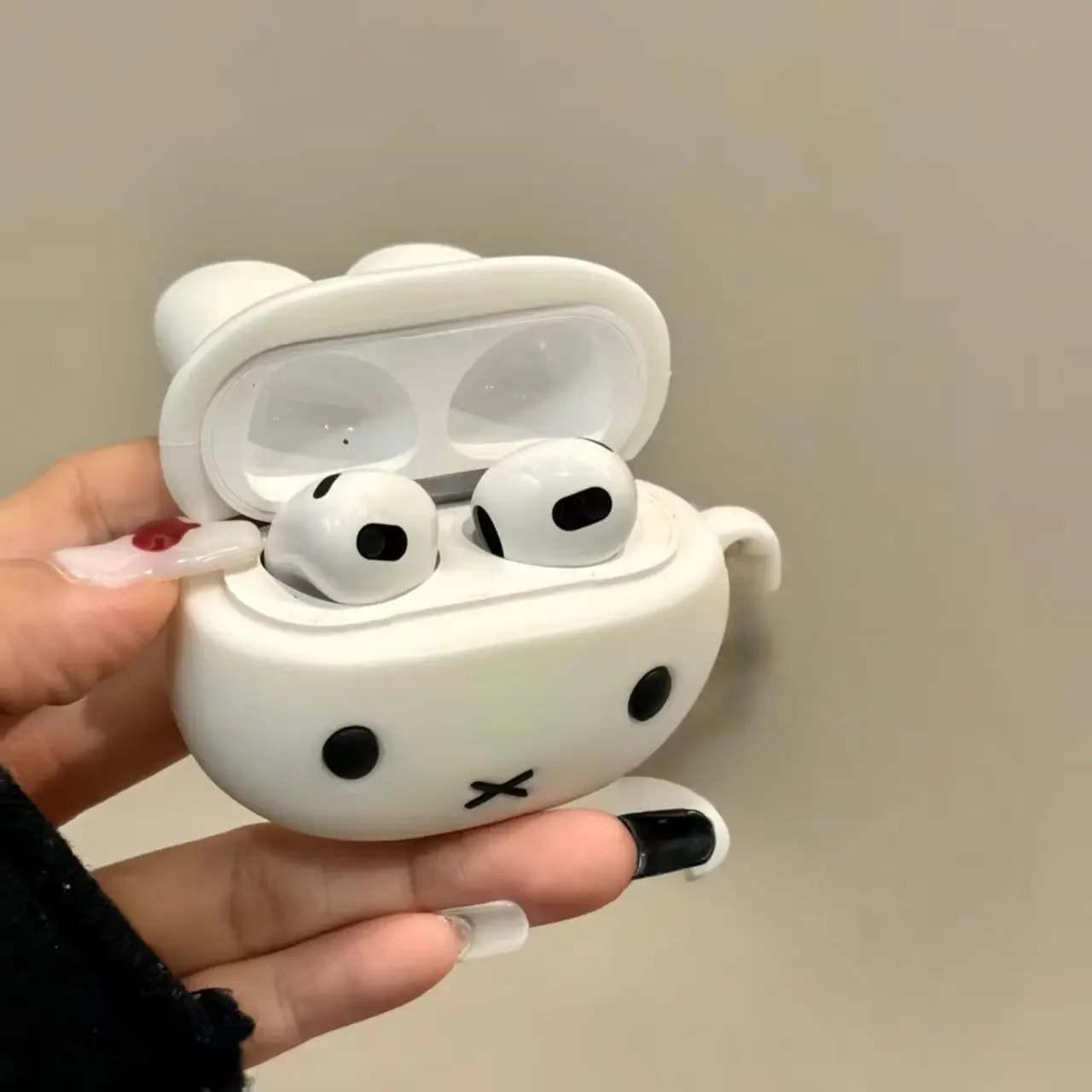 Miffy Kawaii Silicone Bluetooth Wireless Earphone Case Protective Cover for Airpods 4 1 2 Generation Pro 3 Toy  Birthday Gifts - view 2