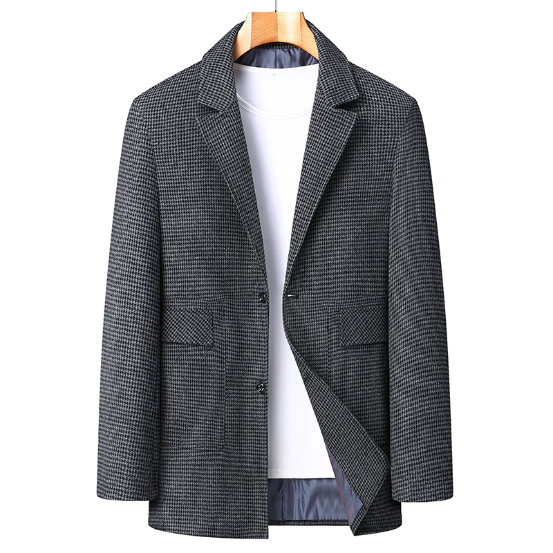 8XL 7XL 6XL Mens Suit Jacket 2023 New Autumn Winter High End Casual Long Blazer Men Oversized Male Overcoat Thick Warm Blazers