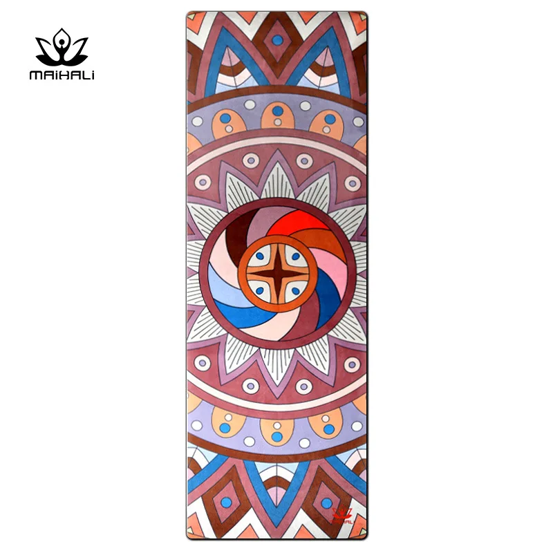 For 2024 suede printed non-slip yoga mat widened thickened lengthened fitness mat yoga mat manufacturer wholesale